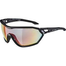Очки солнцезащитные Alpina S-Way QVM+ Black Matt/Rainbow Mirror б/р, изображение  - НаВелосипеде.рф