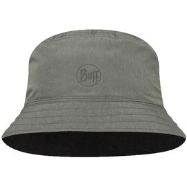 Панама Buff Travel Bucket Hat Gline, двусторонняя, Black-Grey, 128626.999.25.00, Вариант УТ-00330354: Размер M/L, изображение  - НаВелосипеде.рф