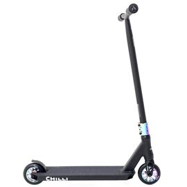 Самокат Chilli Pro Scooter Reaper Grim Neochrome, детский, трюковый, 2022, черный, 112-9, изображение  - НаВелосипеде.рф