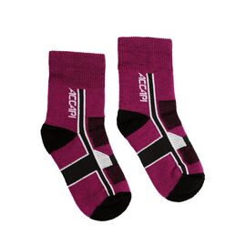 Носки детские Accapi, Hiking Merino Jr Crew cyclamen/black, 2022-23, H0718_3499, Вариант УТ-00330565: :23-26, изображение  - НаВелосипеде.рф