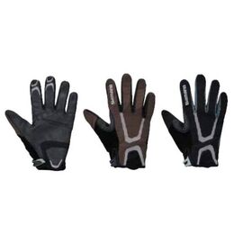 Велоперчатки SHIMANO Light, длинные пальцы, черные, ECW-GLBS-KS02ML4, Вариант 00-00019287: Размер: L, изображение  - НаВелосипеде.рф