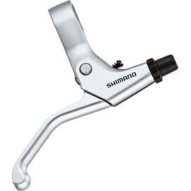 Тормозная ручка SHIMANO BL-R550, серебристого цвета, правая+левая, трос+оплетка, v-brake EBLR550PAS, изображение  - НаВелосипеде.рф