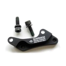 Адаптер дискового тормоза SHIMANO F203S/S, болт 2 штуки, стопорное кольцо 2 штуки KSMMAF203SSB, изображение  - НаВелосипеде.рф