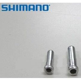 Концевик SHIMANO алюминиевый для троса тормоза, 10 штук Y62098070, изображение  - НаВелосипеде.рф