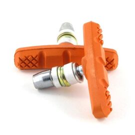 Тормозные колодки для велосипеда Vinca оранжевые, пара, VB 262 orange (60мм), изображение  - НаВелосипеде.рф