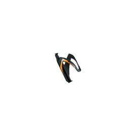 Флягодержатель Elite, Custom Race, fiberglass, черный, логотип оранжевый EL00616112, изображение  - НаВелосипеде.рф