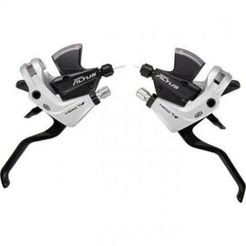 Шифтер/Тормозная ручка SHIMANO Altus, M370, левая/правя, 3x9скоростей, цвет серебро ESTM370PAS, изображение  - НаВелосипеде.рф