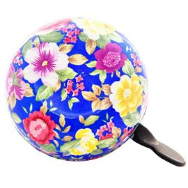 Звонок велосипедный Vinca Sport большой "Цветы", YL 1058S-214, изображение  - НаВелосипеде.рф