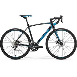Циклокроссовый велосипед Merida CycloСross 300 2017, Вариант УТ-00037435: Рама: L 56 (Рост: 175 - 180 cm), Цвет: черно-синий, изображение  - НаВелосипеде.рф