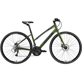 Дорожный велосипед Merida Crossway Urban 40-D Lady Fed 2017, Вариант УТ-00037424: Рама: 42cm (Рост: 170 - 175 cm), Цвет: зеленый , изображение  - НаВелосипеде.рф