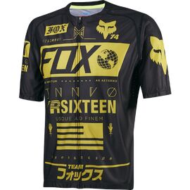 Велофутболка Fox Livewire Pro SS Jersey , черная-желтая, 15255-001-L, Вариант УТ-00042560: Размер L (15255-001-L), изображение  - НаВелосипеде.рф