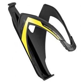 Флягодержатель Elite, Custom Race, fiberglass, черный, логотип желтый, EL00 616 113, изображение  - НаВелосипеде.рф