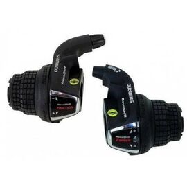 Шифтер ShimanoTourney, RS35, лев/правая 3x7 скорости, тросик +оплетк ESLRS35P7A, изображение  - НаВелосипеде.рф