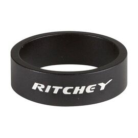 Кольцо проставочное RITCHEY, 1-1/8"х10мм, чёрное, алюминий, комплект 10 штук, PRD14637, изображение  - НаВелосипеде.рф