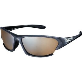 Очки велосипедные SHIMANO CE-S21X, чёрные/коричневые/серебрянные/зеркальные,  ECES21XL, изображение  - НаВелосипеде.рф