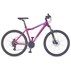 Женский горный велосипед AUTHOR Impulse  ASL 2017, Вариант УТ-00023306: Рама 14" (Рост: 140-158см); Цвет: розовый/синий, изображение  - НаВелосипеде.рф