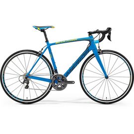 Шоссейный велосипед Merida Scultura 6000 2017, Вариант УТ-00037556: Рама: L 56 (Рост: 170 - 175 cm), Цвет: матовый сине-желтый  , изображение  - НаВелосипеде.рф