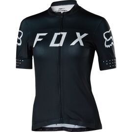 Велофутболка женская Fox Switchback Womens Jersey, черно-белая, 18487-018-M, Вариант УТ-00042599: Размер М (18487-018-M), изображение  - НаВелосипеде.рф