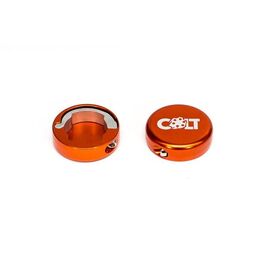 Заглушки руля Colt Lock, пара, оранжевый, HY-ALC-105-5, изображение  - НаВелосипеде.рф