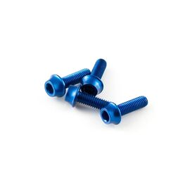 Болт флягодержателя A2Z, алюминий 7075-T6, 4 штуки, синий, WB-4-4, изображение  - НаВелосипеде.рф