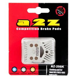 Тормозные колодки A2Z Avid DB1/DB3/DB5 hydraulic w/spring, с радиатором, синий, AZ-298K, изображение  - НаВелосипеде.рф