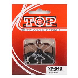 Тормозные колодки X-Top Hope XC 4-piston w/pin& spring, Blue, XP-540, изображение  - НаВелосипеде.рф