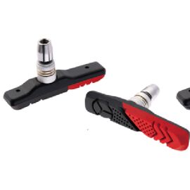 Тормозные колодки, пара, индивидуальная упаковка, черно-красный, VB115 BR (72мм), изображение  - НаВелосипеде.рф