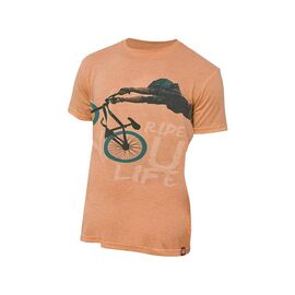 Футболка мужская KELLYS  "Dirt", хлопок/полиэстер, оранжевая, S, Men's Dirt Tshirt, изображение  - НаВелосипеде.рф