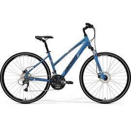 Горный велосипед Merida Crossway 40-D Lady 2017, Вариант УТ-00037405: Рама: 42см (Рост: 170 - 175 cm), Цвет: синий, изображение  - НаВелосипеде.рф