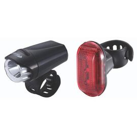 Комплект фонарей BBB EcoCombo EcoBeam 0.2W, белый+красный, 3+2x AAA, BLS-76, изображение  - НаВелосипеде.рф