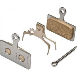 Тормозные колодки SHIMANO для дискового тормоза G03S, металлические, пара, с пружиной Y8JZ98020, изображение  - НаВелосипеде.рф