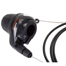 Шифтер SHIMANO NEXUS, 7S31,правый 7 скорости, черный, оплетк. 1700мм, для CJ-NX10 , ASL7S31L170, изображение  - НаВелосипеде.рф