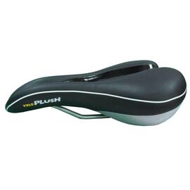 Седло велосипедное VELO PLUSH, спорт/комфорт, 265х173мм, анатомическая форма, 410г, черное, VL-3226, изображение  - НаВелосипеде.рф