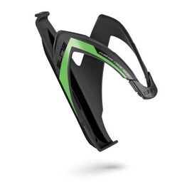 Флягодержатель Elite Custom Race, черный, зеленый флуоресцентный логотип, EL00616121, изображение  - НаВелосипеде.рф