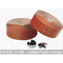 Обмотка руля велосипедная Kivi, Leather Punch, оранжевый, A-064, изображение  - НаВелосипеде.рф