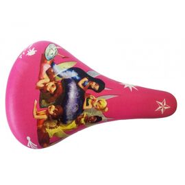 Седло велосипедное детское Vinca Sport, 230x150мм, розовое, VS 10 Princess, изображение  - НаВелосипеде.рф