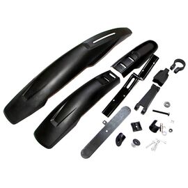 Комплект крыльев Vinca Sport, 26", материал пластик, цвет черный, HN 160, изображение  - НаВелосипеде.рф