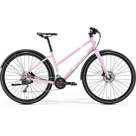 Дорожный велосипед Merida Crossway Urban 500 Lady 2017, Вариант УТ-00037426: Рама: 46cm (Рост: 175 - 180 cm), Цвет: фиолетовый, изображение  - НаВелосипеде.рф