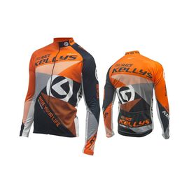 Джерси KELLYS Pro RACE, с длинным рукавом, оранжевый, S, Jersey Long Sleeve Pro RACE, Orange, Вариант УТ-00021750: Размер M, изображение  - НаВелосипеде.рф