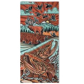 Бандана Buff Coolnet UV+ Casey Underwood Trout Scape Multi, US:one size, 131891.555.10.00, изображение  - НаВелосипеде.рф