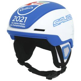 Велошлем Salice EAGLE Cortina, зимний, унисекс, белый/синий, 2022-23, 8023929036747, Вариант УТ-00331429: Размер 52-56, изображение  - НаВелосипеде.рф