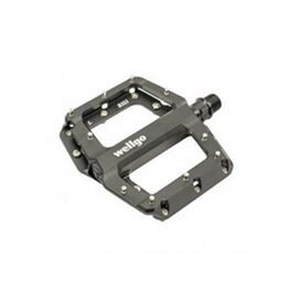 Педали велосипедные WELLGO B321DU-B, алюминиевые, 106,1х105х22 mm, 378 г, сменные шипы, черные, 6-190430, изображение  - НаВелосипеде.рф