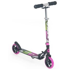Самокат N.ERGO S-201/N PINK, розовый/зеленый, изображение  - НаВелосипеде.рф