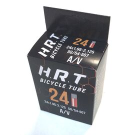 Камера велосипедная H.R.T., 24", авто ниппель 48 мм, 1,95-2,125 (50/54-507), 00-010032, изображение  - НаВелосипеде.рф