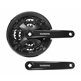 Система SHIMANO ALTUS, 9 скоростей, 40/30/22 зубьев, шатун 170 мм, с защитой, AFCMT101C002CLX, 2-8215, изображение  - НаВелосипеде.рф