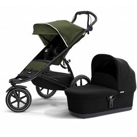 Коляска Thule Urban Glide 2 Cypr Green + Bassinet, вездеходная, зеленый, 10101962, изображение  - НаВелосипеде.рф