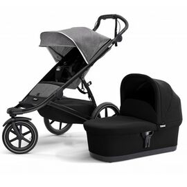 Коляска Thule Urban Glide 2 Grey Mel + Bassinet, 10101965, изображение  - НаВелосипеде.рф