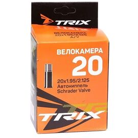Камера велосипедная TRIX, 20"x 1.95/2.125, AV 48 мм, TBTX-20-175AV48, изображение  - НаВелосипеде.рф