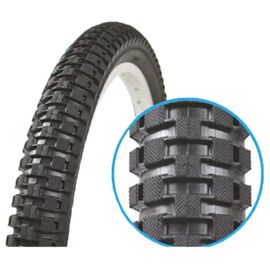 Велопокрышка TRIX TXBM-020, 20"х 2.30 (60-406), BMX, черная, BM-020 BLACK, изображение  - НаВелосипеде.рф