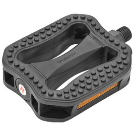 Педали Wellgo LU-P6, ось 9/16", со светоотражателями, пластиковые, чёрные, ST (360098), изображение  - НаВелосипеде.рф